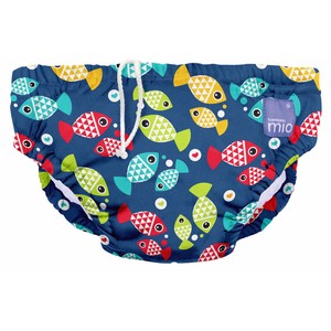 Bambino Mio Reusable Swim Diaper, Aquarium, Large (1-2 Years)