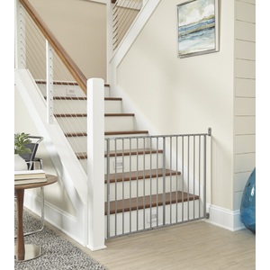 Storkcraft Easy Walk-Thru Metal Safety Gate, Gray