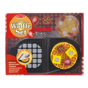 Melissa & Doug Wooden Press & Serve Waffle Set