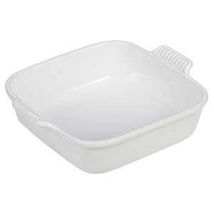 2 Qt Heritage Square Dish White