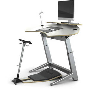 Sphere Bundle with Glacier White Desk/Seat and Anti-Fatigue Mat