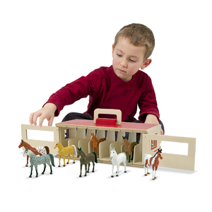 Melissa & Doug Take-Along Show-Horse Stable