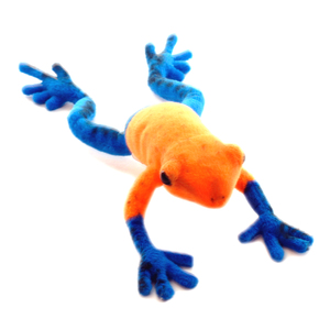 hansa Blue Dart Tree Frog 7 Inch Plush