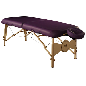 MT Massage  30" Midas Plus Portable Massage Table Package Reiki,Shiatsu Cable Release and 3 inch foam cushioning (Purple)