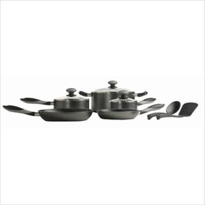 Mirro Get A Grip 10-Piece Cookware Set - Black