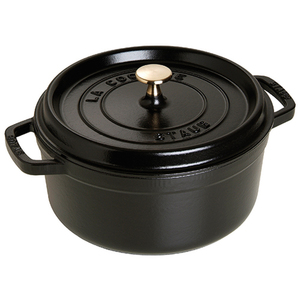 Cast Iron 5.5qt Round Cocotte Matte Black