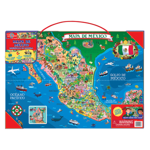 TS Shure Wooden Magnetic Map of Mexico Puzzle