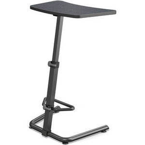 Up-Rite Height Adjustable Sit/Stand Desk (Graphite Nebula Finish, Black Edge)