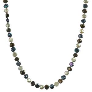 Lita Tonal Black Fresh Water Pearl Long Necklace, 50"