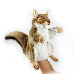 hansa Red Squirrel Hand Puppet