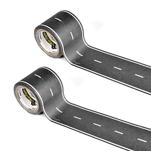 PlayTape Classic Road Series Bundle 30 ft x 2 in Black Road, 2 pack