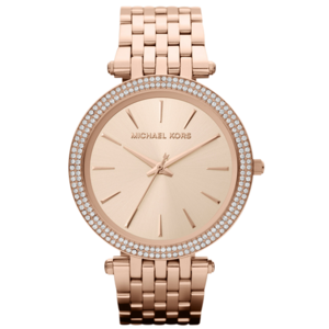 Michael Kors Women's Darci Pave Rose Gold-Tone Watch