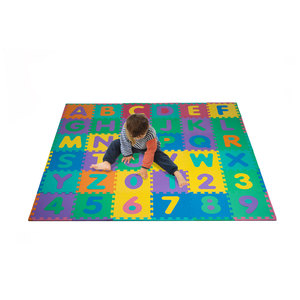 Recaro 96 PC Foam Floor Alphabet & Number Puzzle Mat For Kids