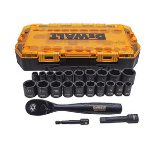 23pc 3/8" Deep Combination Impact Socket Set