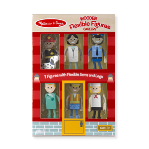 Melissa & Doug Wooden Flexible Figures- Careers