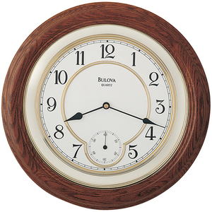 William Round Wood Wall Clock