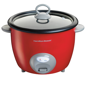 20-Cup Rice Cooker & Food Steamer Red