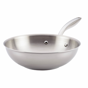 Thermal Pro Clad 10" Stainles Steel Open Stir Fry