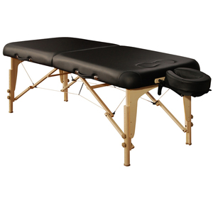 MT Massage  30&quot; Midas Girl Breast Recess Full Size Professional Portable Massage Table Package (Black)
