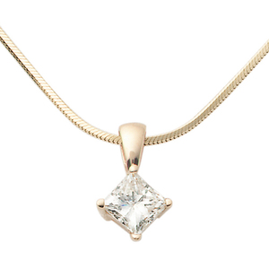 Yellow Gold .25ct Diamond Necklace