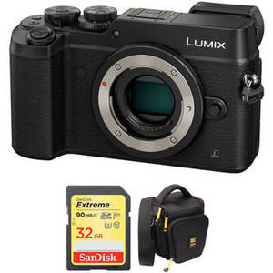 Lumix DMC-GX8 Mirrorless Micro Four Thirds Digital Camera Body with Accessory Kit (Black)