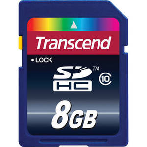 8GB SDHC Memory Card Class 10