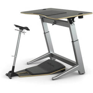 Locus Bundle with Matte Black Desk/Seat, and Anti-Fatigue Mat (30 x 60")