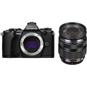 OM-D E-M5 Mark II Mirrorless Micro Four Thirds Digital Camera with 12-40mm Lens Kit (Black)