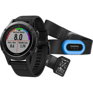 fenix 5 Sapphire Edition Multi-Sport Training GPS Watch Performer Bundle (Black, Black Band)