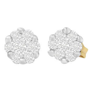 14k Yellow Gold 1/2ct TDW Round-cut Diamond Earrings (I-J, SI1-SI2)
