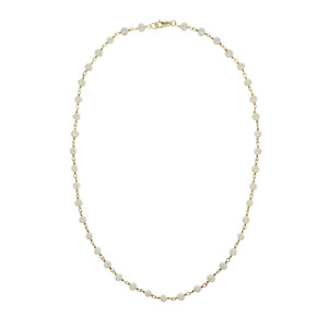 Lita White Freshwater Pearl Linked Necklace,17"