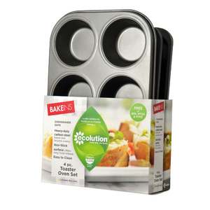 Bakeins 4pc Toaster Oven Bakeware Set