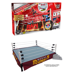 WWE PACKAGE DEAL 2016 Authentic Scale Ring & Royal Rumble Ring Skirt - Ringside Collectibles Exclusive Toy Wrestling Figure Playset