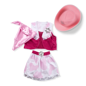 Cowgirl Role Play Costume Set Ages 3-6 Years