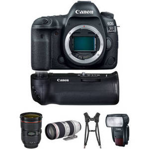 EOS 5D Mark IV DSLR Camera with 24-70mm f/2.8 and 70-200mm f/2.8 Lenses Wedding and Event Coverage Kit
