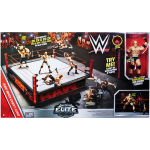 WWE  Main Event Raw Elite Scale Toy Wrestling Ring Playset w/ Goldberg Toy Wrestling Action Figure