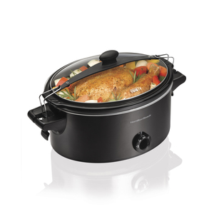 Stay or Go 6 Quart Slow Cooker Black