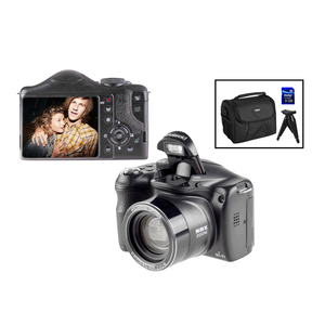 18MP Bridge Camera Kit w/ 50x Optical Zoom Black