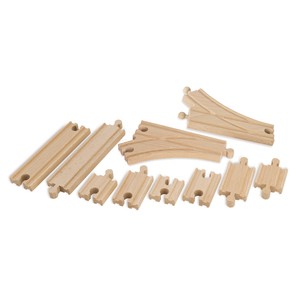 Eichhorn 10 Piece Wooden Train Track Expansion Set