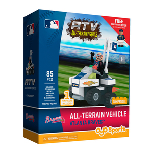 OYO Sports MLB All-Terrain Vehicle with Super Fan Atlanta Braves Building Set
