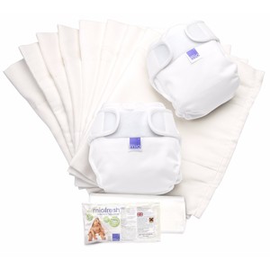 Bambino Mio Miosoft Diaper Set, White, Size 1