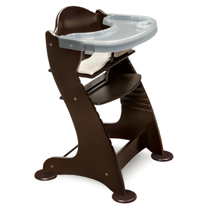 Badger Basket Embassy Adjustable Wood High Chair - Espresso