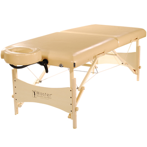 Master Massage 30" Balboa Portable Massage and Exercise Table Beauty Bed in Cream Luster