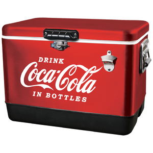 Coca-Cola CCIC-54 54 Liter Stainless Steel Ice Chest