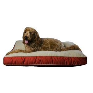 Carolina Pet Company Medium Four Season &quot;Jamison&quot; Bed - Red w/Khaki Cording
