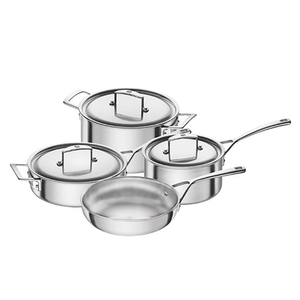Aurora 5-Ply 7pc Stainless Steel Cookware Set
