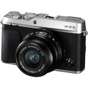 X-E3 Mirrorless Digital Camera with 23mm f/2 Lens (Silver)