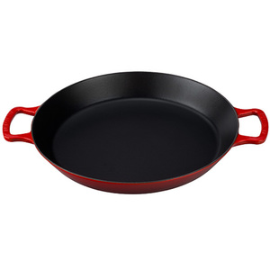 Enameled Cast Iron 3.25 Qt Paella Pan Cherry