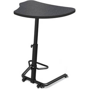Up-Rite Harmony Height Adjustable Sit/Stand Desk (Graphite Nebula Finish, Black Edge)