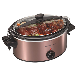 Stay or Go 6 Quart Slow Cooker Copper